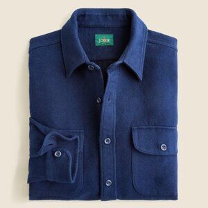 NWT J. Crew Heavyweight Chamois Workshirt in Navy - XL